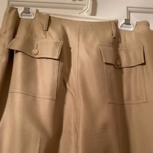 Beige nice silk pants